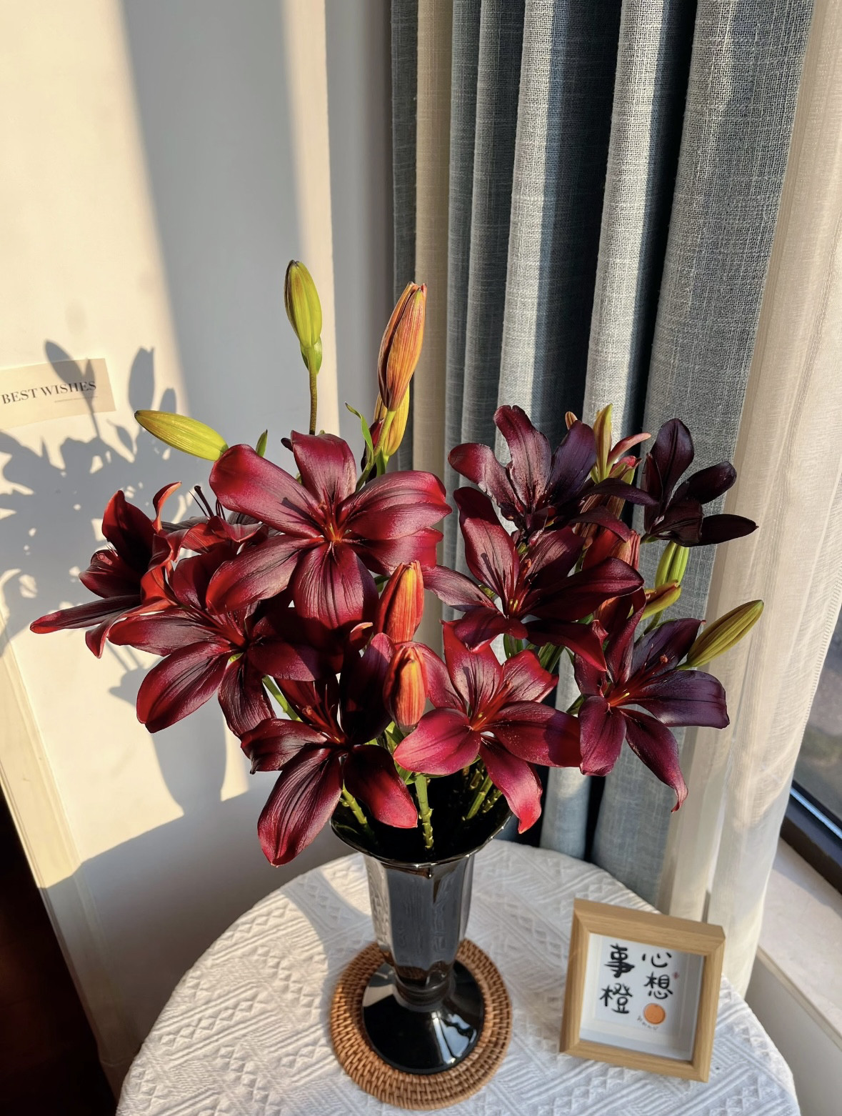 黑宝石亚百合无香型高级黑红色油画质感花苞小巧家庭办公水养鲜花,鲜花速递/花卉仿真/绿植园艺,花材,淘宝优惠券,粉丝福利购,淘宝优惠卷