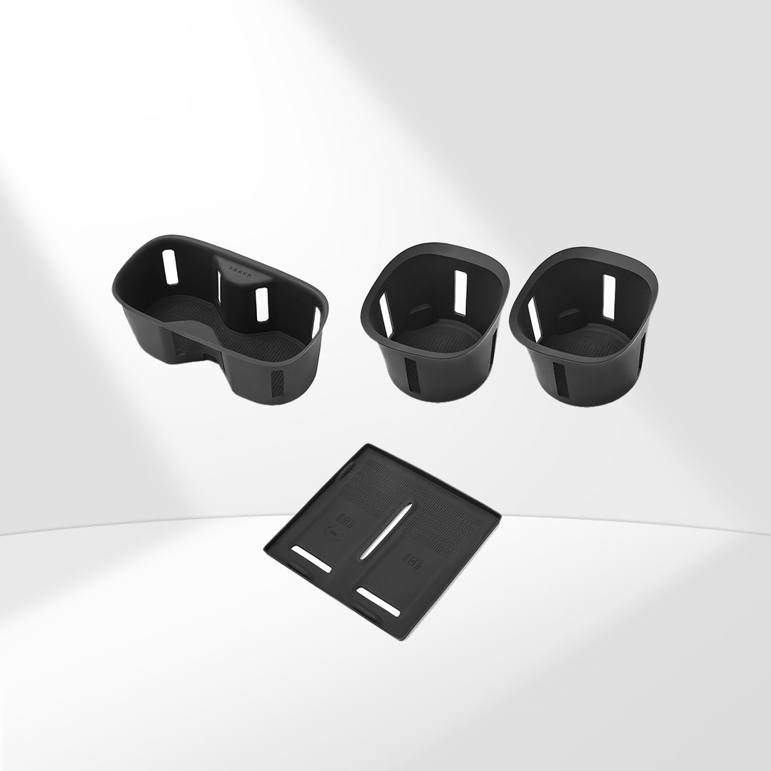 极氪极物9X储物系列无线充硅胶垫&三排硅胶左右杯托&中控硅胶杯托