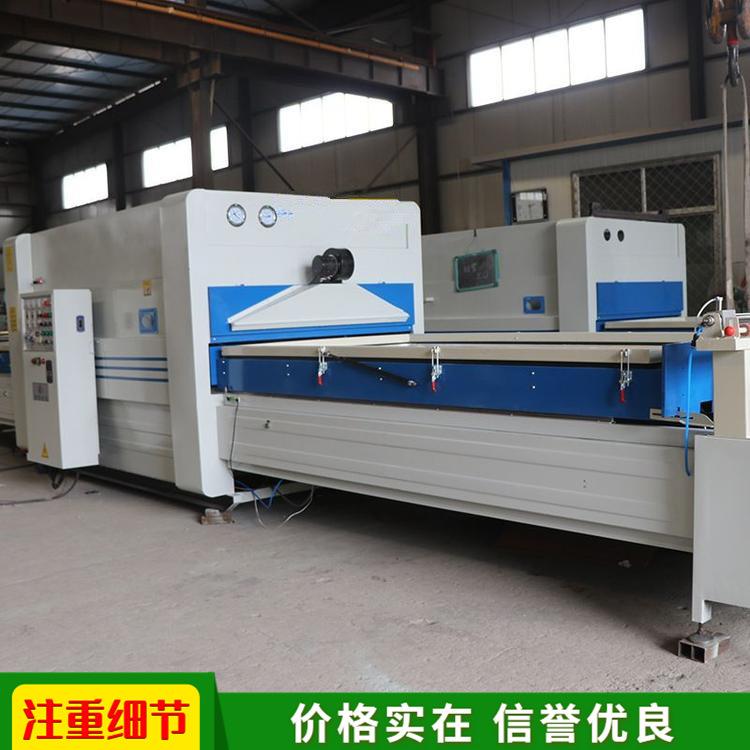 双工位橱柜门凸凹面真空覆膜机 V98型软硬包吸塑机高低压自动切换