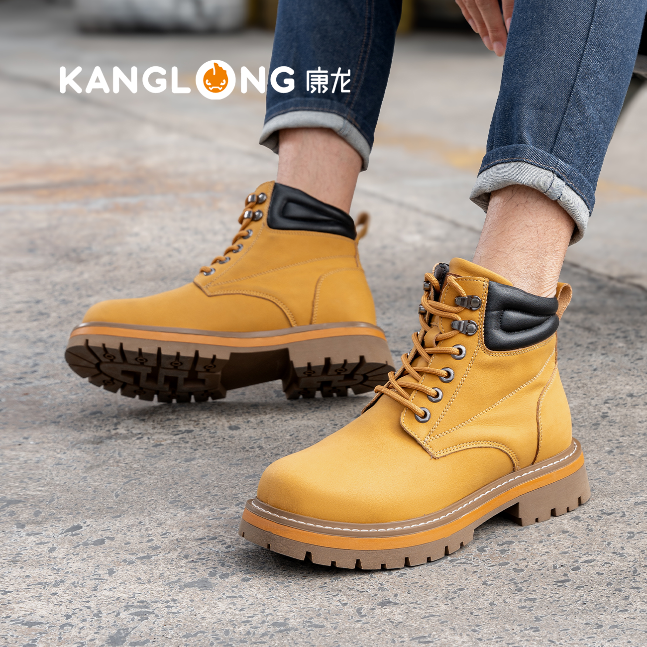 康龙马丁靴新款男女复古高帮英伦踢不烂大黄靴男登山户外工装靴子,流行男鞋,马丁靴,淘宝优惠券,粉丝福利购,淘宝优惠卷