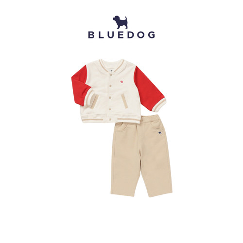 BLUEDOG拼色棒球服套装