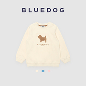 秋冬趣味刺绣图案圆领男女童童装 BLUEDOG 蓝狗韩国进口新款 卫衣