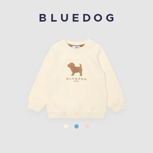 BLUEDOG韩国套头圆领儿童卫衣