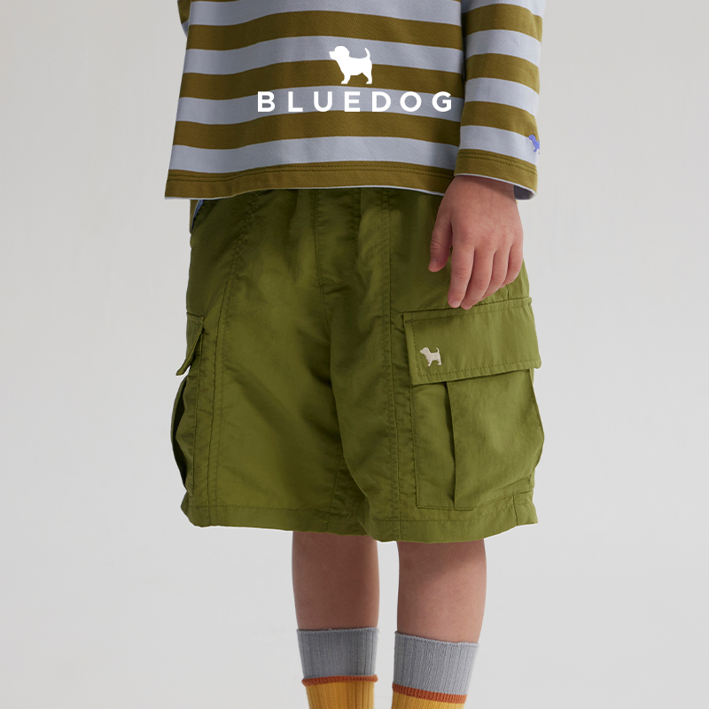 BLUEDOG蓝狗25新款工装短裤休闲百搭男童儿童休闲工装长裤