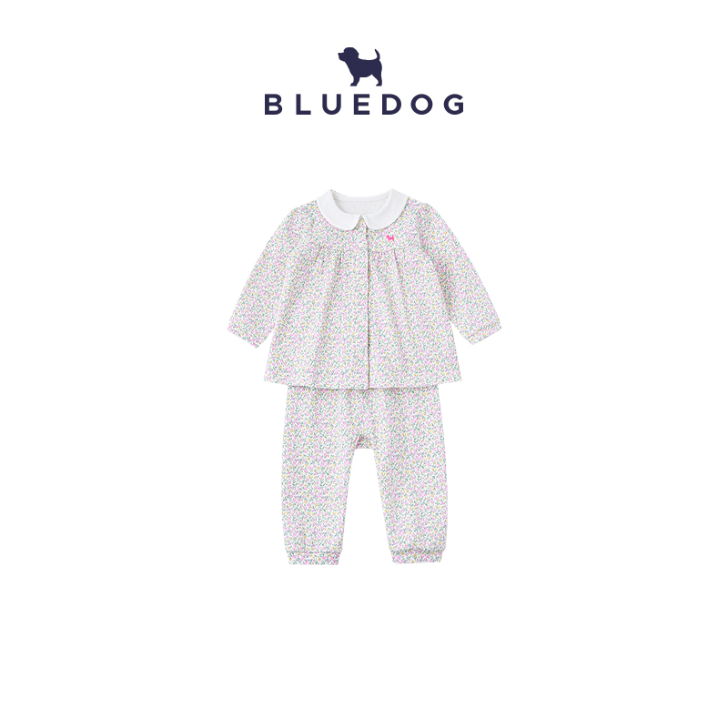 BLUEDOG舒适彩色碎花内衣套装