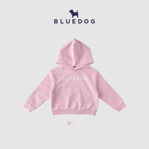 BLUEDOG韩国秋冬男女童连帽卫衣