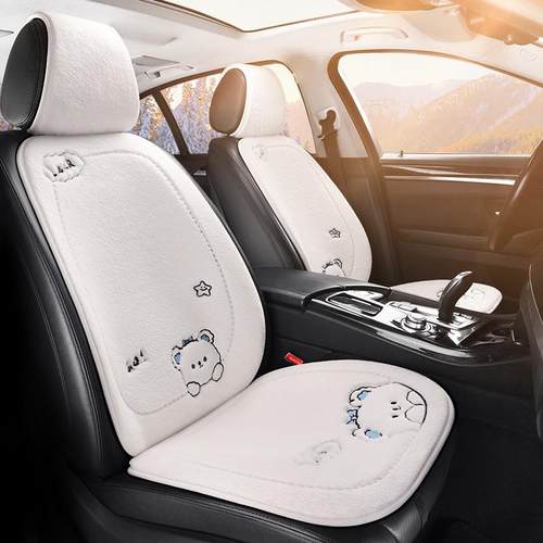 圣泰龙2482毛线熊毛绒卡通汽车坐垫方垫靠背长条头枕抱枕