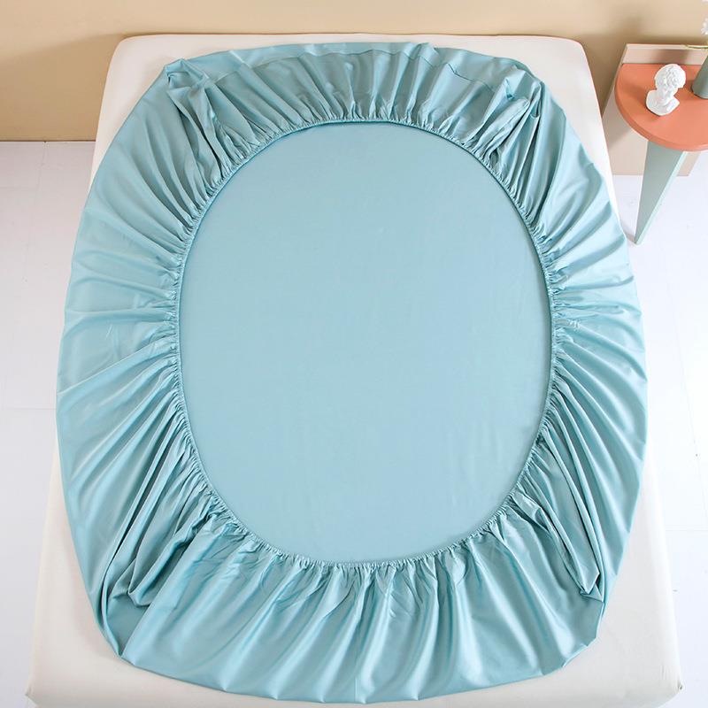 100支BVV澳棉贡缎定床纯色席梦思保全护套棉床垫套笠防滑固床笠单