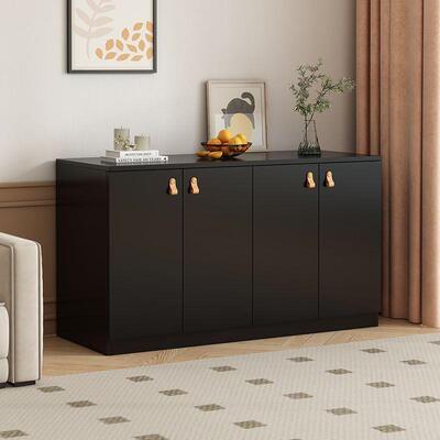 用AEN新款储全实木马家六甲多功能餐边柜靠墙收纳物柜轻奢入户玄