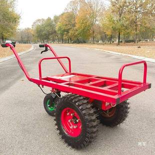 搬双轮鸡电动手推车山地坡果园运输车农用独轮公车小爬型木567头