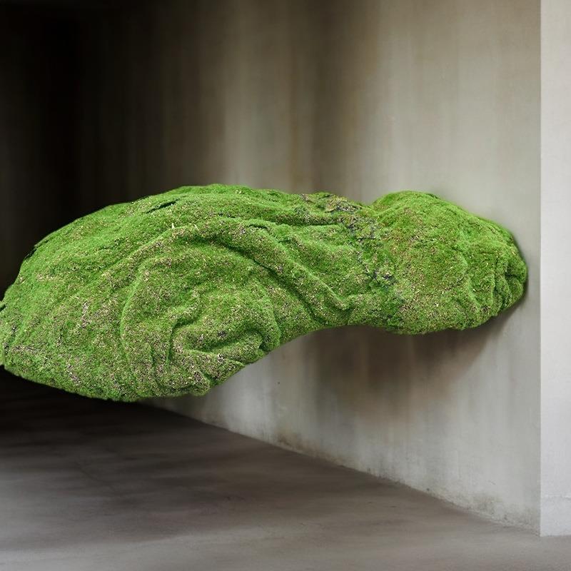 仿真花青苔可藓草皮土坡动IYA山地造型花泥实心移可插绿植插拍摄