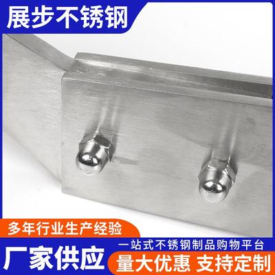 不楼锈钢钢梯栏杆扶手04不锈菱形挂玻3GJZ璃立柱阳台玻璃护栏杆