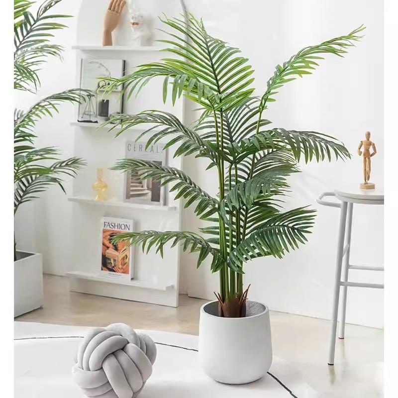 仿真散尾葵植植轻厅奢假花树仿生物室内大型装饰客盆栽YJG落地绿