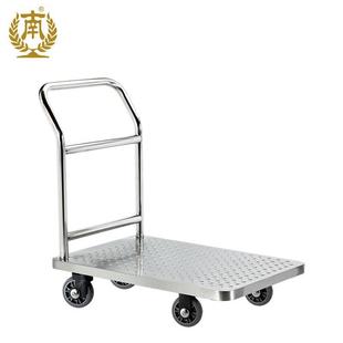 南广无品牌/州方C-10系列手推板车承重强不锈钢塑料手平推车