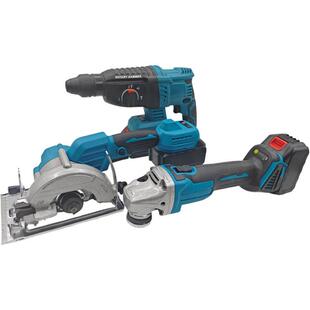 跨无刷锂电动工具五件38201多功境电能组合角磨手机切割机电钻扳