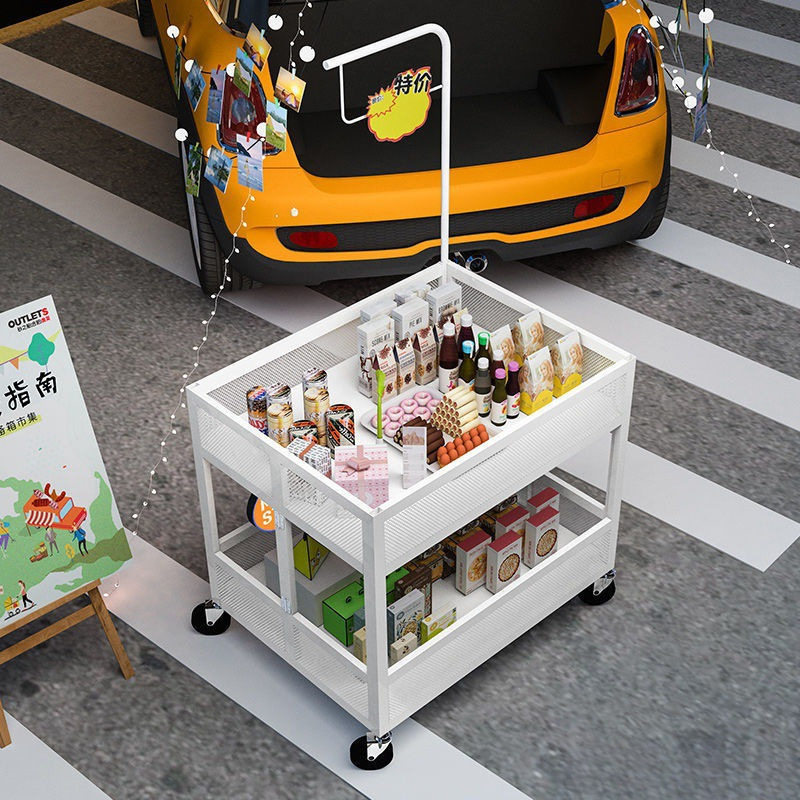超市便利店折叠促销台推车