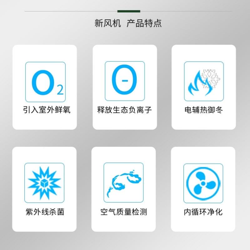 大栖机新风家用OKQ气换机智能内外循环换气系统壁挂新风地机厂家