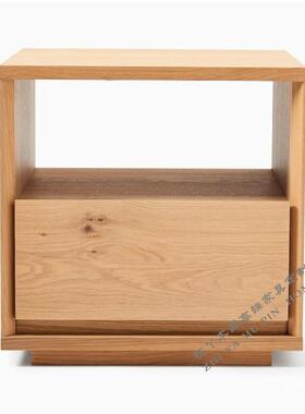 ZY-33全实木床头现代简约单屉收抽柜卧室床边柜柜客厅沙纳发边几