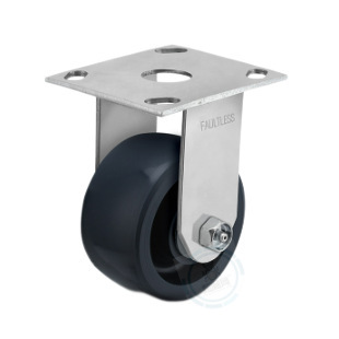 Shepherd Casters橡胶定向脚轮 Rubber Rigid Caster