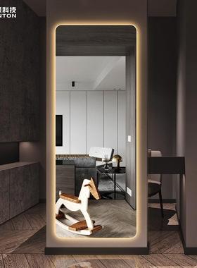 智能无框试穿衣led灯镜壁挂式全身镜圆角镜悬挂衣带灯镜装饰VOU镜