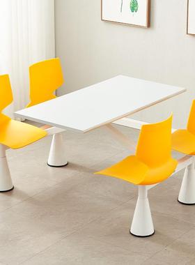 款工生厂员工饭岩堂板餐桌学新学校食GDCZ-001堂餐桌椅公司单位连