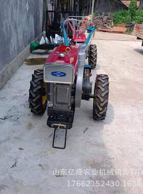 油柴水冷手扶拉机乘坐式拖耕田85745大棚旋耕机水田两用碎土机