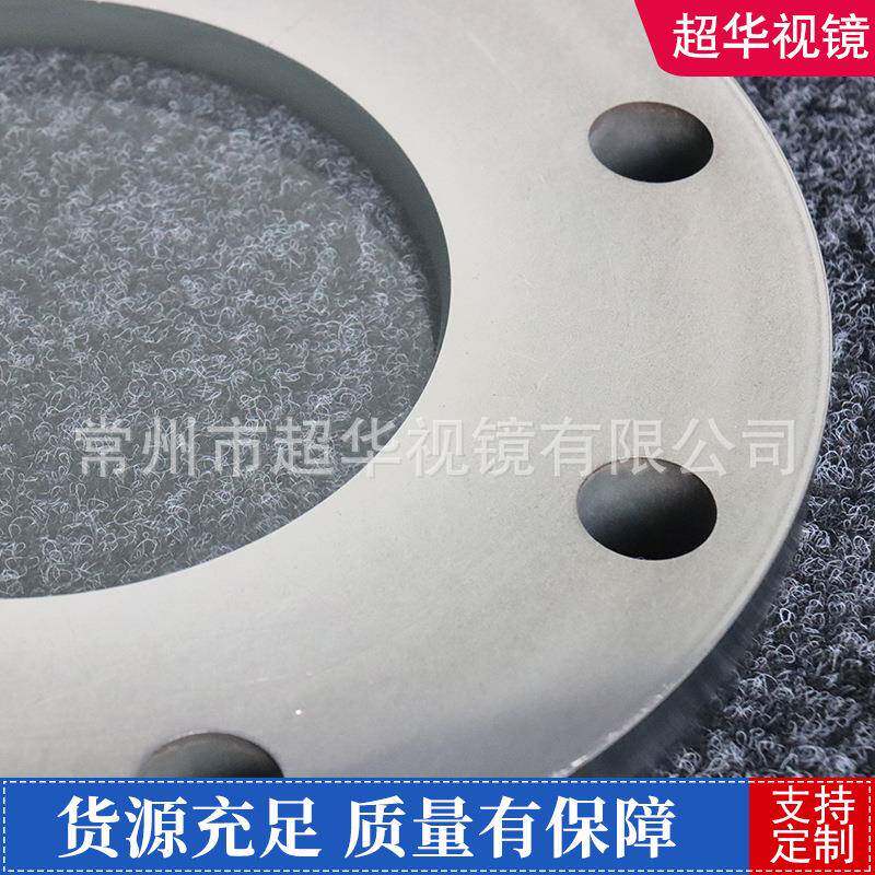 04/36MIEL焊不锈钢道对夹法兰视镜卫生级平板接玻璃观察视镜管视3