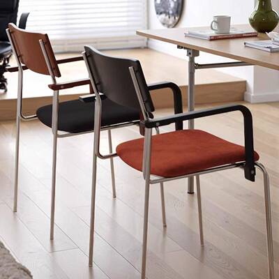 动家用便捷现代靠餐椅木质扶手灵可推叠餐大背ZTT气简约椅舒适餐