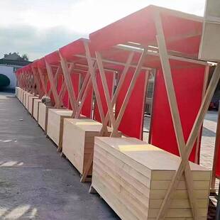 防腐木外移防腐木现动摊位车夜市户售卖车木制展示架商场动促销手