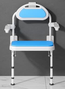 老人专用澡椅浴室折叠座间椅卫生厕所安65098防滑洗壁挂全上墙淋