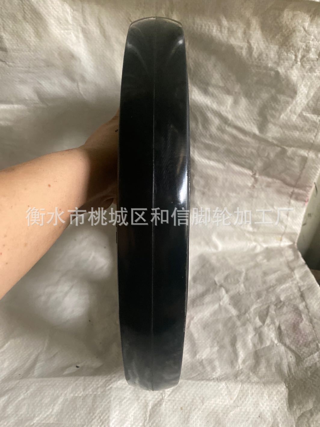 手推拖车实心橡胶轮重型耐磨载重