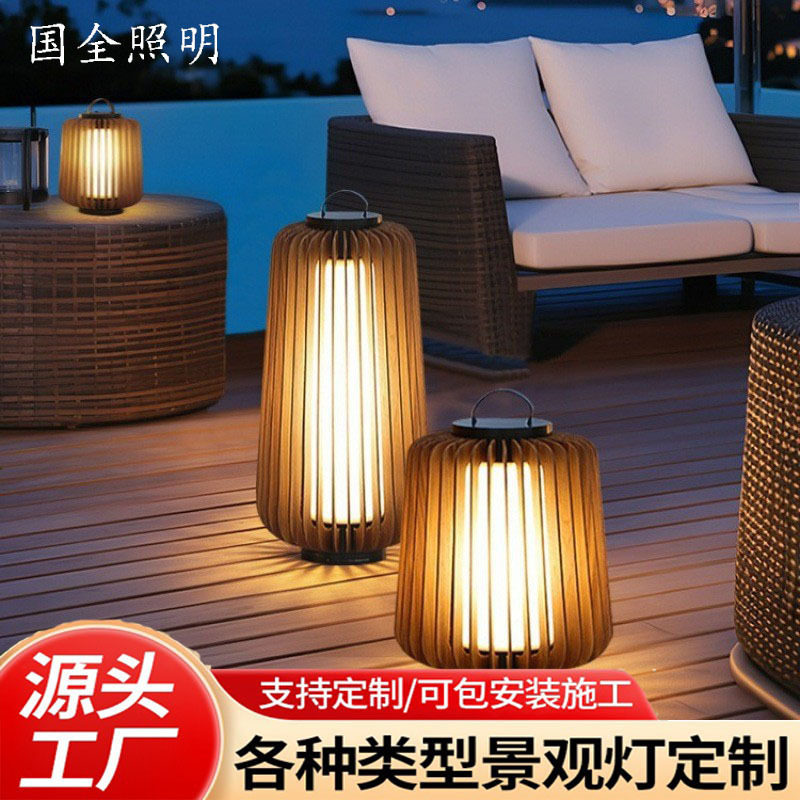 太阳能户外防水手提庭院草坪灯