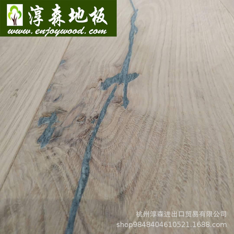 复古欧洲橡木CDEF等级结疤木地板三层实木多层实木艺术特色木地板