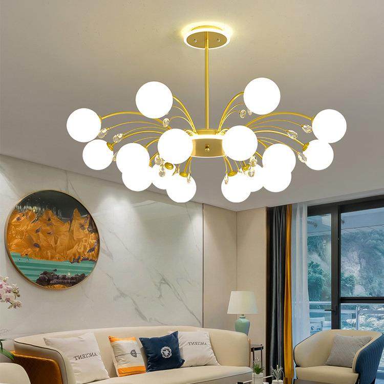 轻led客厅吊灯奢大35899厅简约代网创意主卧室灯大气水现晶红灯具,家装灯饰光源,智能吊灯,淘宝优惠券,粉丝福利购,淘宝优惠卷