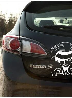 新款直销X-175路飞引擎盖贴车尾贴汽车草帽 机盖引擎盖拉花改装贴