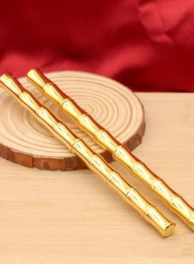 直销新款黄铜竹节笔学习办公用品可替换笔芯支持刻字商务高档签字