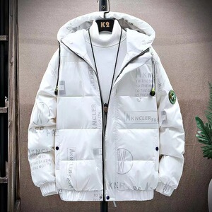 冬季士羽绒服涂层亮面休闲时尚加厚青年羽绒外套潮流情侣装潮牌