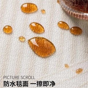 x防水家用沙发茶几毯免洗可擦奶油风地 地毯客厅轻奢高级2024新款