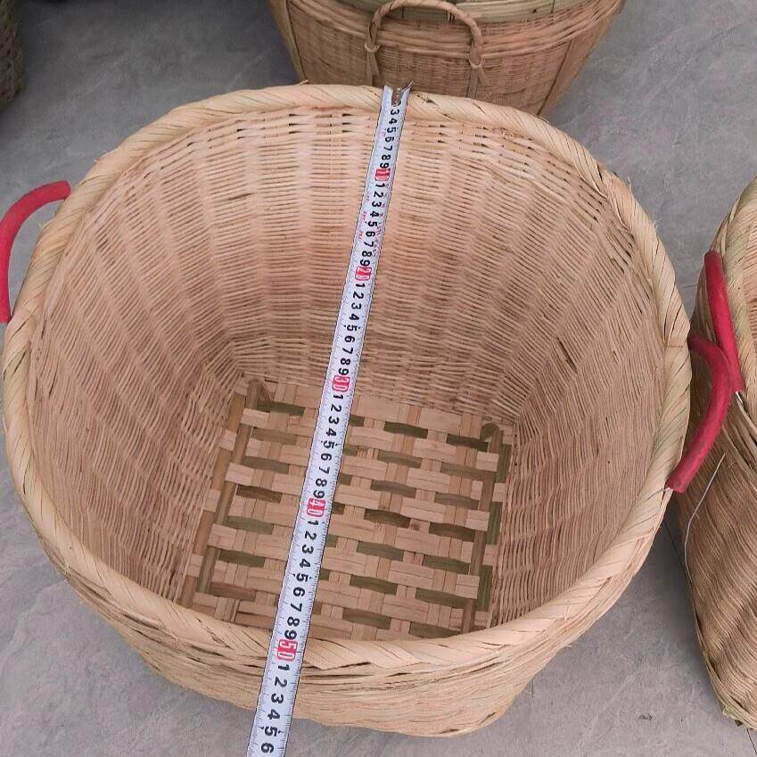 竹编大箩筐竹筐竹篮子竹篓收纳筐大号淘米箩篼水果筐粮食筐喜事筐