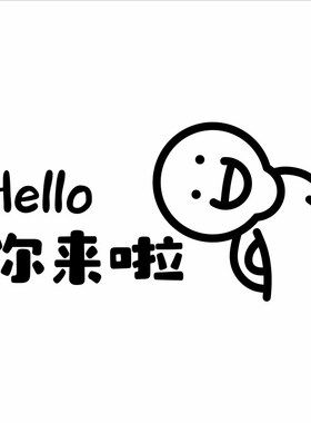 网红打卡背景墙你来啦欢迎标语布置3d立体墙纸玻璃贴画亚克力自粘