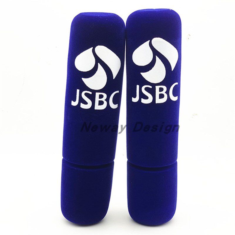 定做LOGO江苏卫视台标电视台新闻记者采访娱乐话筒套海绵套罩台标