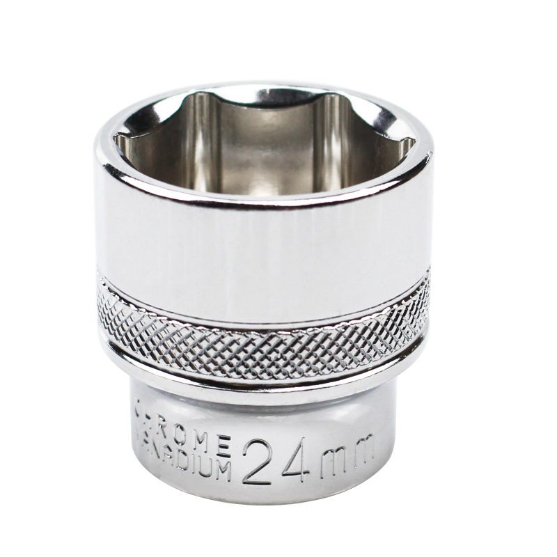 3/8短套筒头中飞外六角套筒工具套管头子汽修8 10 14 24mm中棘轮