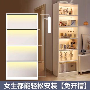 充电感应灯带一拖多条灯条免布线免插电COB自粘贴灯槽书架灯衣柜