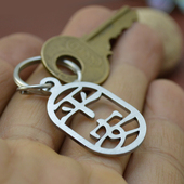 新奇特钥匙圈小吊坠个性 不锈钢钥匙扣创意汽车钥匙挂件平安装 饰