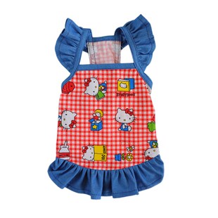 宠物吊带背心diy材料包 狗狗吊带背心裙纸样 泰迪比熊夏牛仔吊带