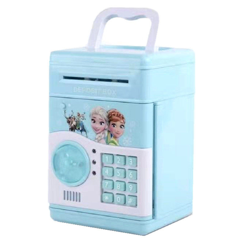 2019网红全自动儿童存钱罐ATM存钱机存取款机储钱罐创意密码箱