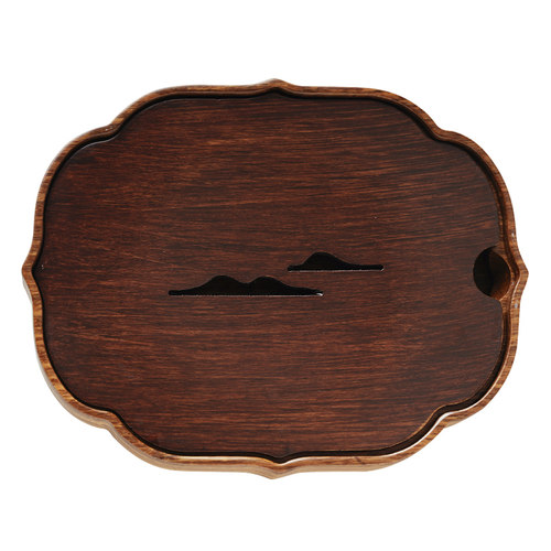 云术 中式重竹茶盘储水式茶盘干泡台家用竹制壶承小型蓄水壶托