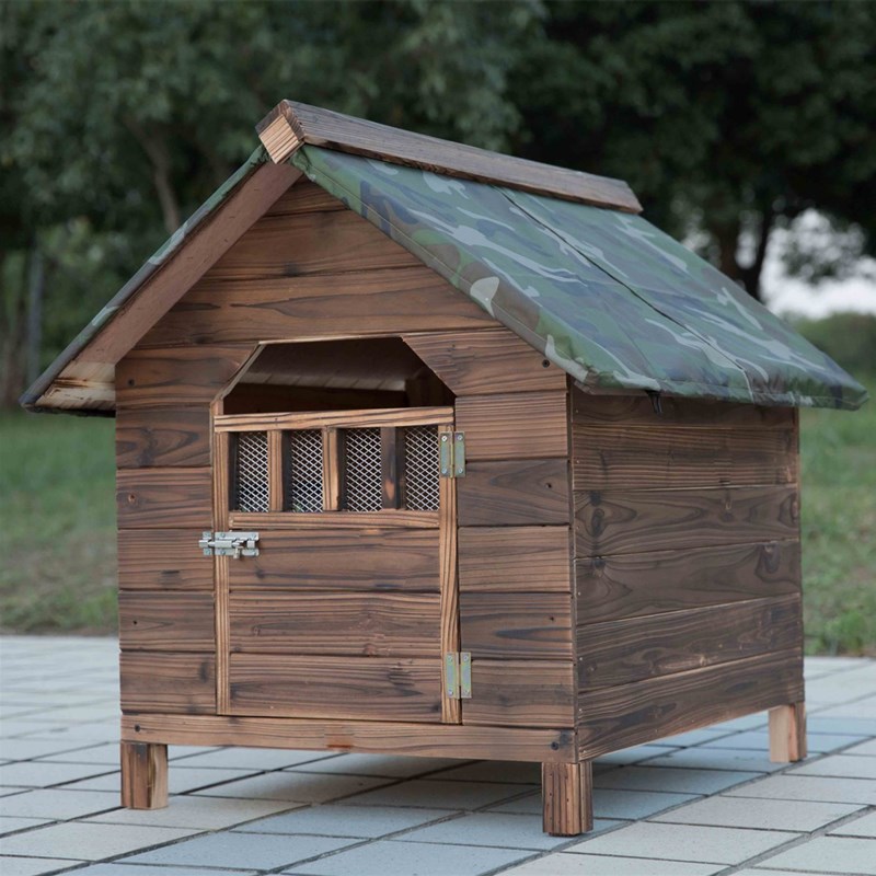 木狗屋防雨狗窝防水狗窝金毛泰迪窝室外室内狗屋户外大型犬小型
