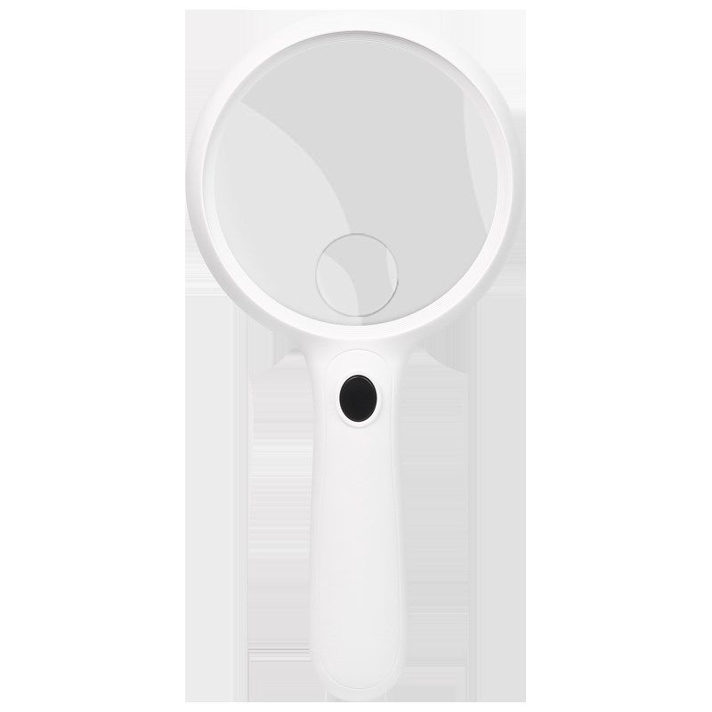 高清10倍大镜片手持式老人阅读看书手机专用放大镜高倍带灯扩大镜