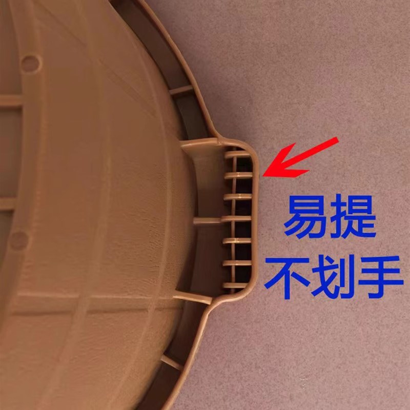 足浴桶沐足盆塑料泡脚桶足浴盆家用洗脚盆牛筋桶仿木纹保温桶手提